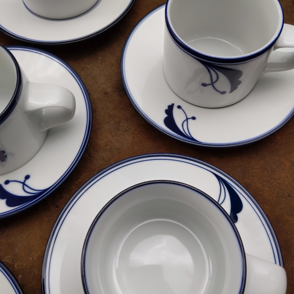 Rare! Dansk Flora Bayberry Floral Portugal Porcelain Tea Service Set for 6 - Picture 7 of 9